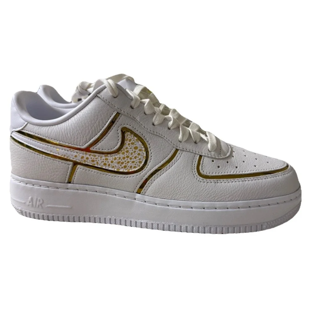 Nike By You Air Force 1 Cristiano Ronaldo CR7 White Gold | DN2501 991 Men Size 8